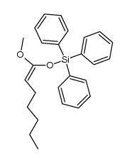 Z-methoxy-1 triphenylsilyloxy-1 heptene-1结构式