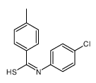 N-(4-chlorophenyl)-4-methylbenzenecarbothioamide Structure