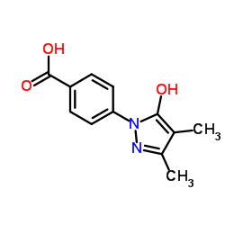 4-(5-Hydroxy-3,4-dimethyl-1H-pyrazol-1-yl)benzoic acid结构式