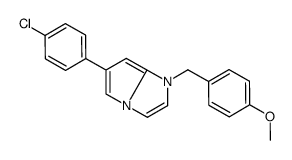 6-(4-chlorophenyl)-1-[(4-methoxyphenyl)methyl]pyrrolo[1,2-a]imidazole结构式