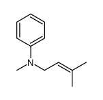 N-methyl-N-(3-methylbut-2-enyl)aniline结构式