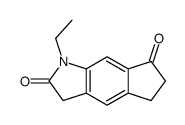 1-ethyl-5,6-dihydro-3H-cyclopenta[f]indole-2,7-dione Structure