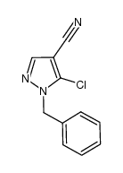 1-benzyl-5-chloro-1H-pyrazole-4-carbonitrile结构式