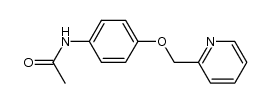 N-acetyl-4-(pyrid-2-ylmethoxy)aniline Structure