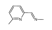 Methanamine, N-[(6-methyl-2-pyridinyl)methylene]- (9CI) Structure