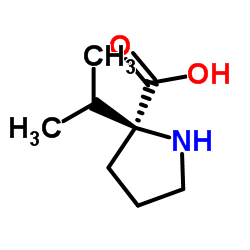 2-Isopropyl-D-proline Structure