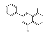 4-Chloro-8-fluoro-2-phenylquinoline结构式