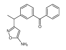 [3-[1-(5-amino-1,2-oxazol-3-yl)ethyl]phenyl]-phenylmethanone Structure