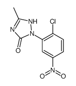 2-(2-chloro-5-nitrophenyl)-5-methyl-1H-1,2,4-triazol-3-one结构式