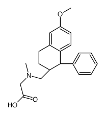 2-[[(1R,2S)-6-methoxy-1-phenyl-1,2,3,4-tetrahydronaphthalen-2-yl]methyl-methylamino]acetic acid Structure