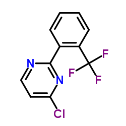 4-Chloro-2-[2-(trifluoromethyl)phenyl]pyrimidine结构式