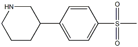 3-(4-甲磺酰基-苯基)-哌啶结构式