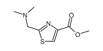 2-((二甲基氨基)甲基)噻唑-4-羧酸甲酯结构式