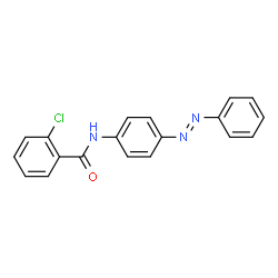 (E)-2-chloro-N-(4-(phenyldiazenyl)phenyl)benzamide结构式