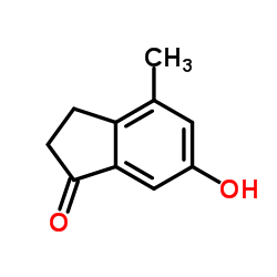 6-Hydroxy-4-methyl-1-indanone Structure