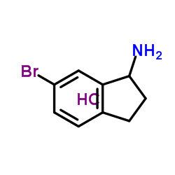 6-Bromo-1-indanamine hydrochloride (1:1)结构式