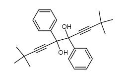 2,2,9,9-tetramethyl-5,6-diphenyldeca-3,7-diyne-5,6-diol结构式