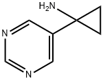 1-(pyrimidin-5-yl)cyclopropan-1-amine structure