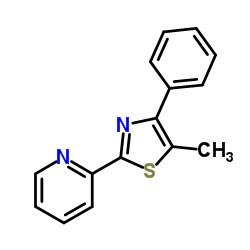 5-Methyl-4-phenyl-2-(2-pyridyl)thiazole Structure