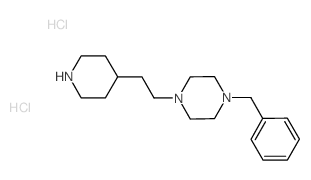 1-Benzyl-4-[2-(4-piperidinyl)ethyl]piperazine dihydrochloride结构式