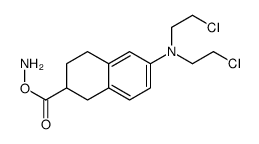 2-amino-6(7)-(bis(2-chloroethyl)amino)-1,2,3,4-tetrahydro-2-naphthalencarboxylic acid Structure