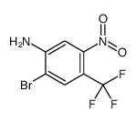 2-溴-5-硝基-4-(三氟甲基)苯胺结构式