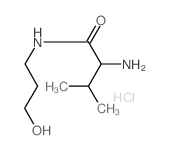 2-Amino-N-(3-hydroxypropyl)-3-methylbutanamide hydrochloride结构式