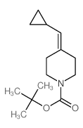 4-(环丙基亚甲基)哌啶-1-羧酸叔丁酯结构式