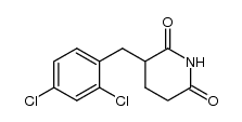 3-(2,4-dichlorobenzyl)piperidine-2,6-dione结构式