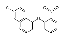 7-chloro-4-(2-nitrophenoxy)quinoline结构式