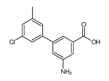 3-amino-5-(3-chloro-5-methylphenyl)benzoic acid结构式