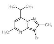 3-Bromo-7-isopropyl-2,5-dimethylpyrazolo[1,5-a]pyrimidine structure