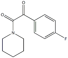 1-(4-氟苯基)-2-(1-哌啶)-1,2-乙二酮结构式