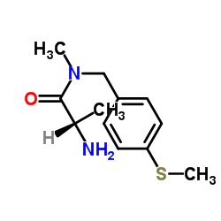 N-Methyl-N-[4-(methylsulfanyl)benzyl]-L-alaninamide Structure