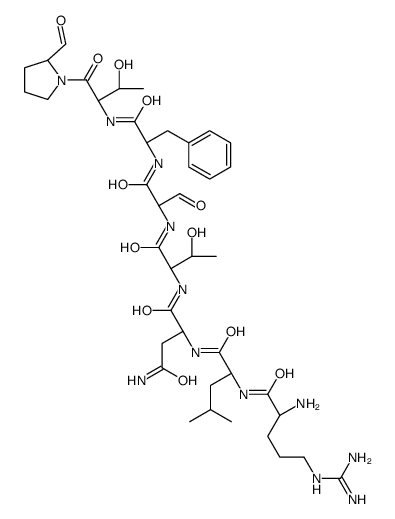 cyclo(asparaginyl-threonyl-seryl-phenylalanyl-threonyl-prolyl-arginyl-leucyl)结构式