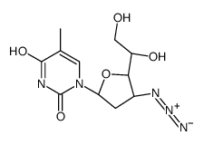 1-[(2R,4S)-4-azido-5-[(1R)-1,2-dihydroxyethyl]oxolan-2-yl]-5-methylpyrimidine-2,4-dione Structure