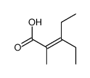 3-ethyl-2-methylpent-2-enoic acid Structure