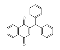 2-benzhydrylnaphthalene-1,4-dione Structure