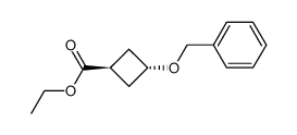 TRANS--ETHYL 3-(BENZYLOXY)CYCLOBUTANECARBOXYLATE structure