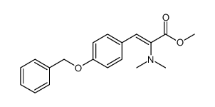 (E/Z)-methyl 3-(4-benzyloxyphenyl)-2-dimethylaminoacrylate Structure