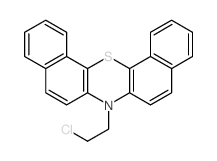 7-(2-chloroethyl)-7h-dibenzo[c,h]phenothiazine结构式