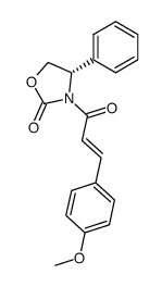 R-(4-MeO-C6H4)(CH2)2C(O)(C3H3NO(O)(C6H5))结构式