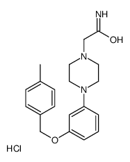 2-[4-[3-[(4-methylphenyl)methoxy]phenyl]piperazin-1-yl]acetamide,hydrochloride结构式