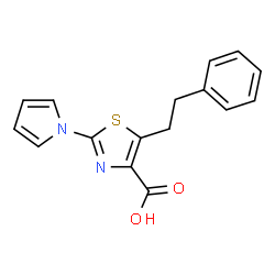 5-(2-Phenylethyl)-2-(1H-pyrrol-1-yl)-1,3-thiazole-4-carboxylic acid picture