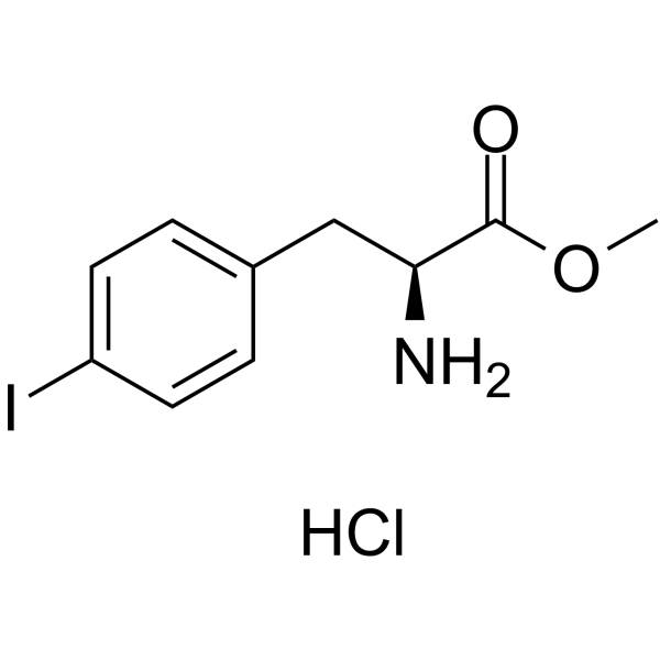 Methyl 4-iodo-L-phenylalaninate hydrochloride Structure