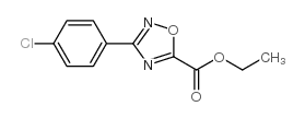 3-(4-CHLORO-PHENYL)-[1,2,4]OXADIAZOLE-5-CARBOXYLIC ACID ETHYL ESTER structure