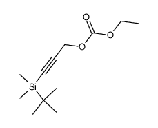 3-(tert-Butyldimethylsilyl)propargyl ethyl carbonate Structure