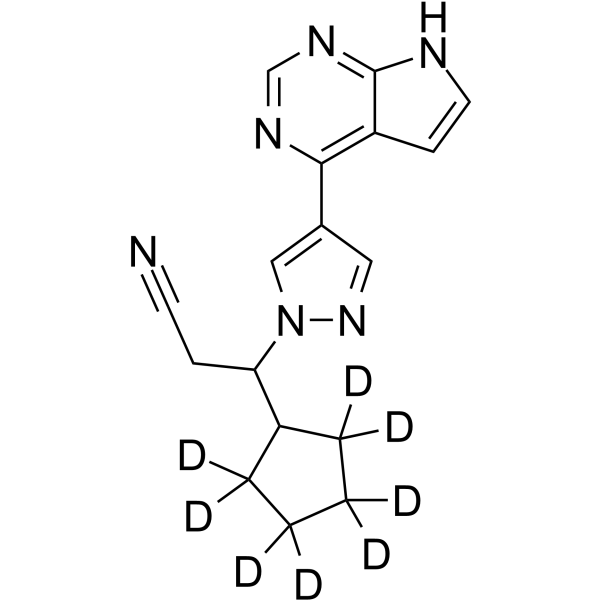 (Rac)-Ruxolitinib-d8结构式