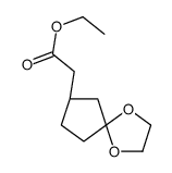 ethyl 2-[(8S)-1,4-dioxaspiro[4.4]nonan-8-yl]acetate结构式