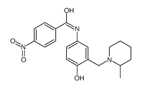 N-[4-hydroxy-3-[(2-methylpiperidin-1-yl)methyl]phenyl]-4-nitrobenzamide结构式